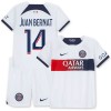 Original Trikotsatz Paris Saint-Germain Juan Bernat 14 Auswärtstrikot 2023-24 Für Kinder